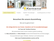 Tablet Screenshot of kemena-tischlerei.de